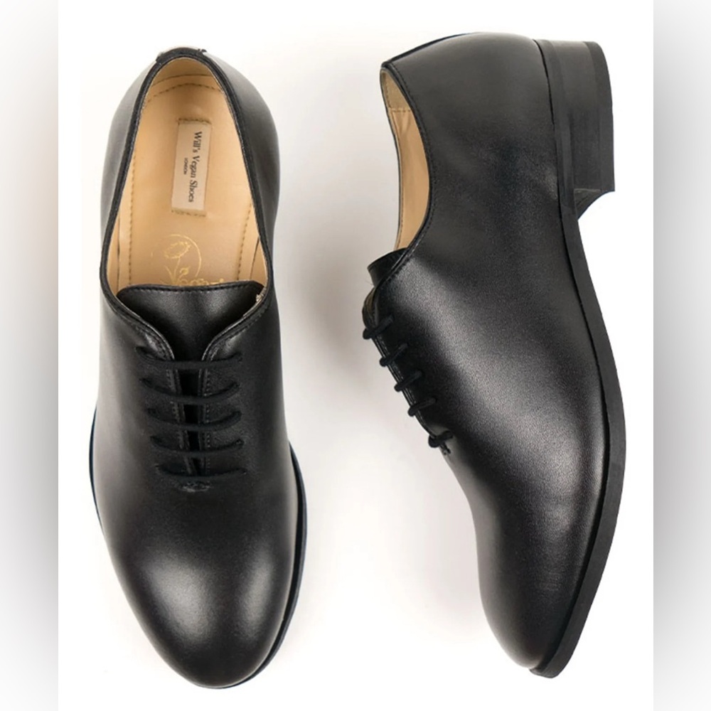 Wills Vegan Store London Black Men’s City Oxfords Dress Shoes  Size EU 41 US 8.5